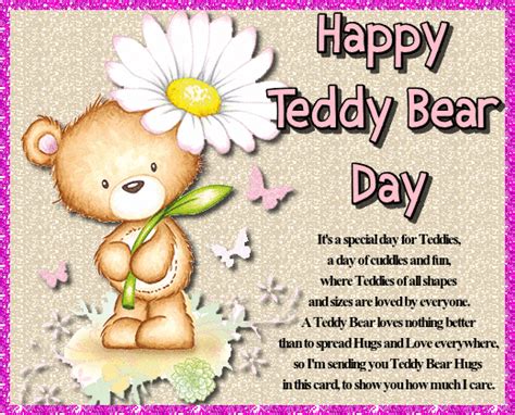 Teddy Hugs On Teddy Bear Day Free Teddy Bear Day Ecards Greeting