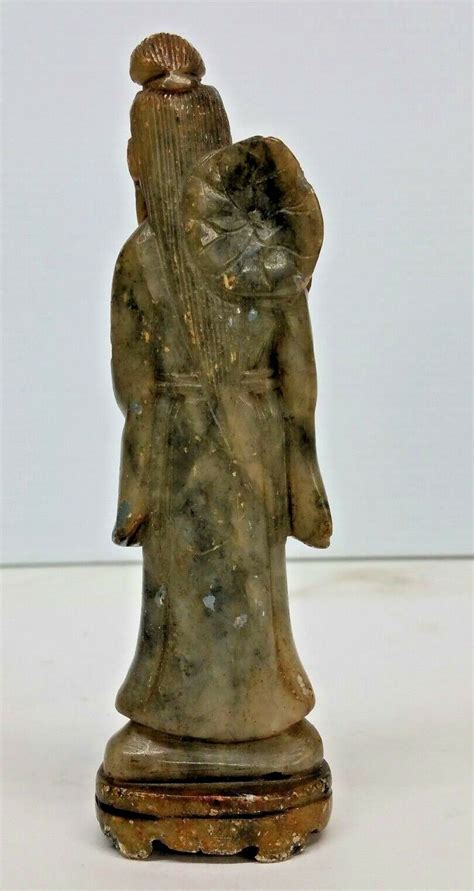 Antique Chinese Soapstone Guanyin Kwan Yin Hand Carved Etsy