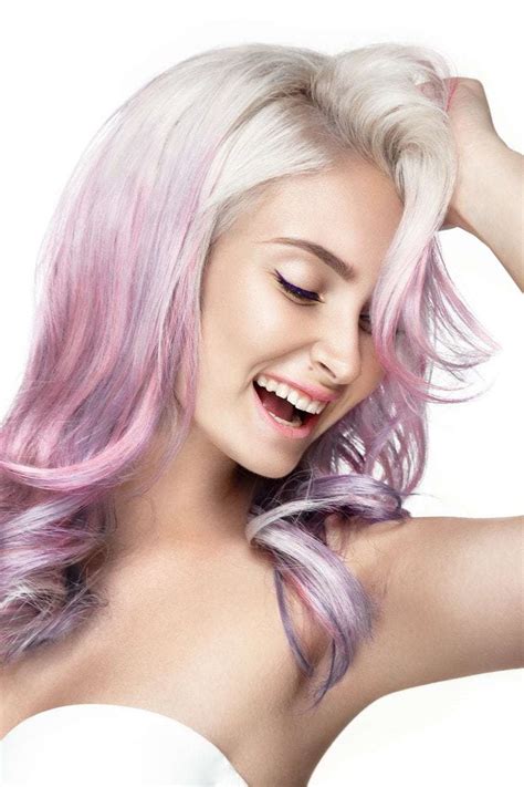 Platinum balayage on dark hair. 22 Ways to Style Purple Ombre Hair