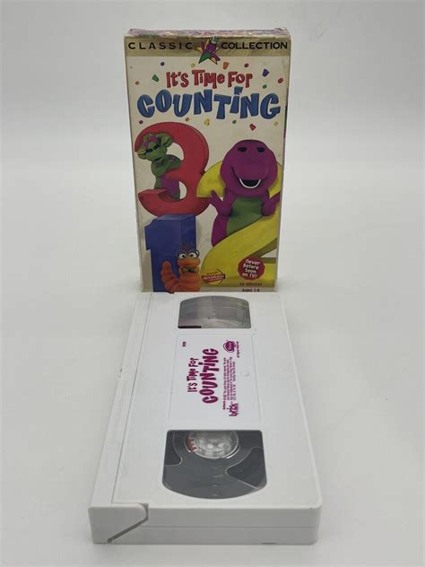 Barney Its Time For Counting Classic Collection 1997vhs Video Tape