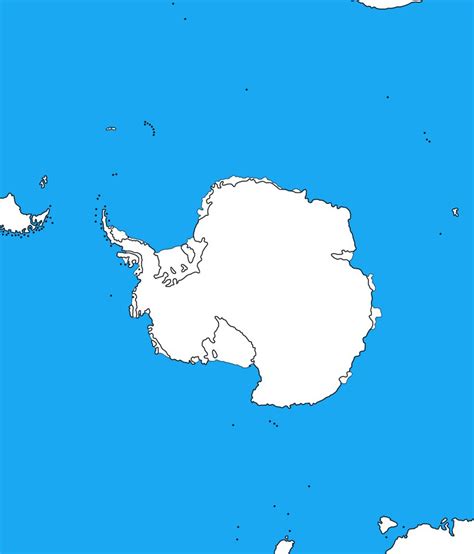 Blank Map Of The Antarctica V2 By Dinospain On Deviantart