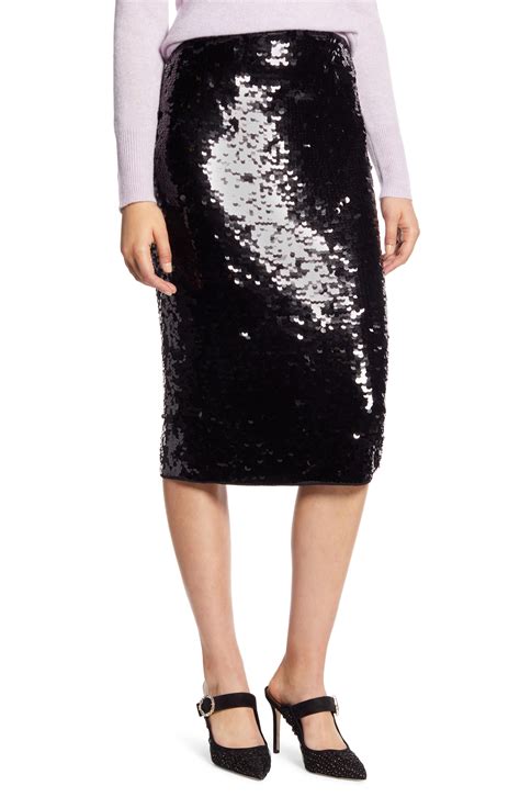 Halogen® Sequin Skirt Nordstrom