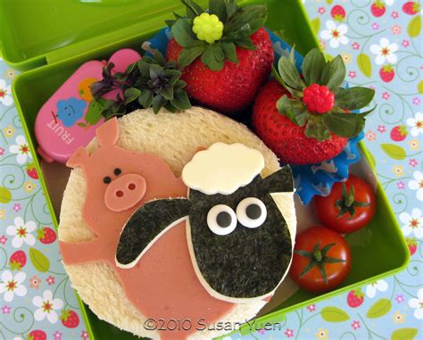 Shaun The Sheep And Pig Bento Box Fun Sandwiches For Kids Cute Bento