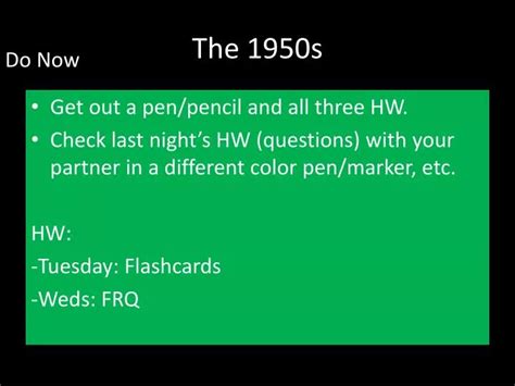 Ppt The 1950s Powerpoint Presentation Free Download Id2653422