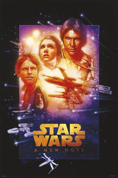 Poster Star Wars Episode Iv A New Hope Wall Art Ts