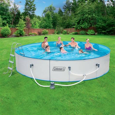Having a swimming pool on your property can be a pretty sweet deal during those hot summer months. 15'x36" Ultra Frame Round Pool Swimming Above Package ...