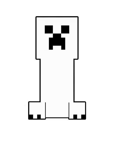 Minecraft is computer game about placing blocks to build anything you can imagine. Minecraft Creeper Coloring Page Downloadable | Educative ...