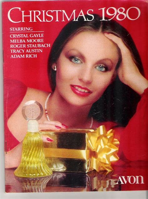 1980 Vintage Antique Avon Sales Catalog Crystal Gayle Christmas