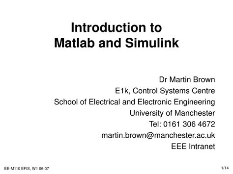 Ppt Introduction To Matlab And Simulink Powerpoint Presentation Free