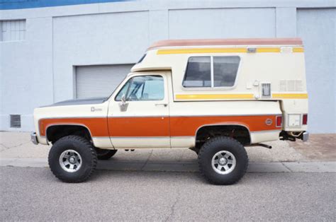 1976 Chevrolet Blazer Chalet Factory Overland Camper Rust Free