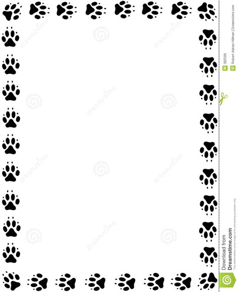 Dog Pawprint Frame Royalty Free Stock Images Image 382589