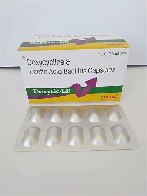 Doxycycline And Lactic Acid Bacillus 100mg Capsules Doxytic Lb At Rs