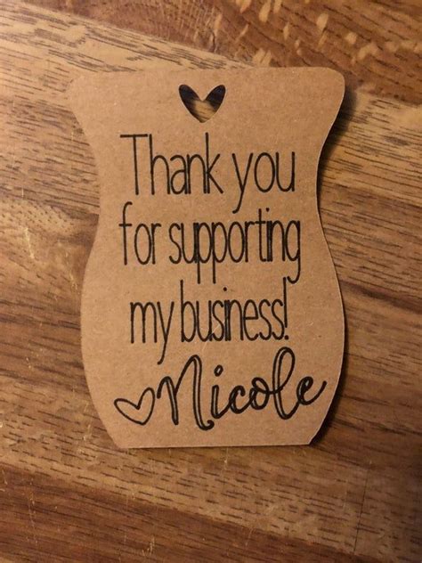 Check spelling or type a new query. Thank You for Supporting my Business Tags Personalized with | Etsy | Business thank you cards ...