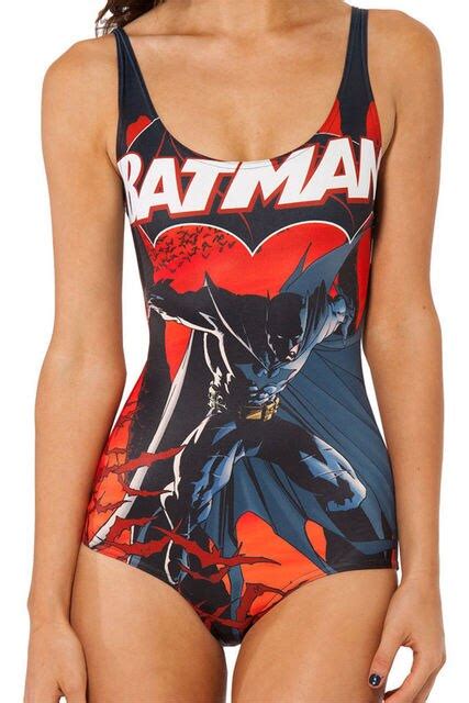 Batman Swimsuit Women Bat Man Beachwear Comfort Bat Hero Swim Bikinis