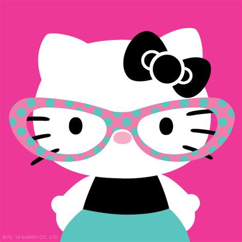 Hello Kitty With Glasses Wallpaper