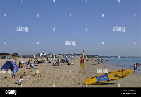 Sandbanks Beach Poole Dorset England Stock Photo Alamy