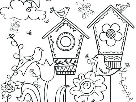 Spring flowers, blossom trees, birds with their chicks, holidays, weather, nature and other spring scenes colouring sheets. Free Spring Coloring Pages at GetDrawings | Free download
