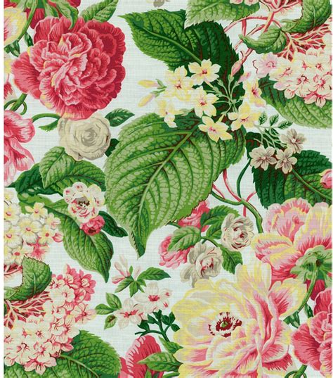 Home Decor Print Fabric Waverly Floral Flourish Springhome Decor Print