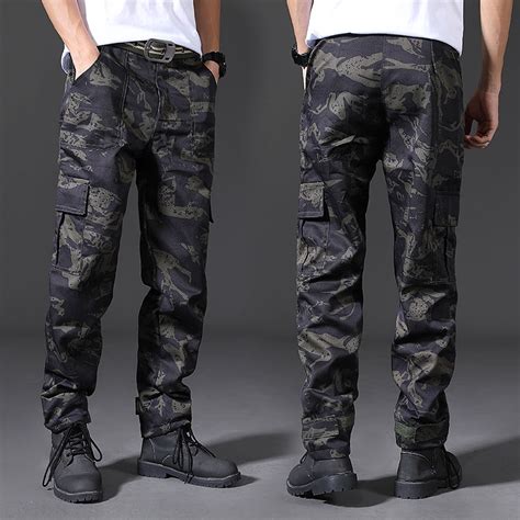 RUNTIP Tactical Camouflage Pants Military Cargo Pants Men Wear