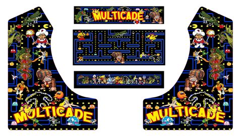 Multicade Bartop Arcade Side Art Arcade Cabinet Graphics Etsy Finland