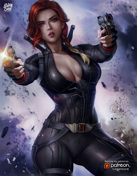 Black Widow By Logancure On Deviantart In 2021 Black Widow Marvel Marvel Comics Wallpaper