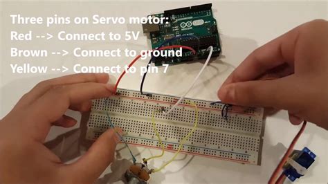 Servo Motor Control Using Potentiometer Via Arduino Youtube