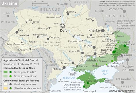 Ukraine Map Of Russian Control In February 2023 Political Geography Now