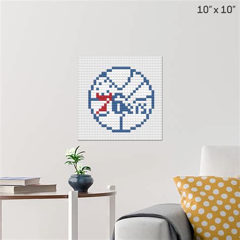 Philadelphia 76ers Pixel Art Wall Poster Build Your Own With Bricks