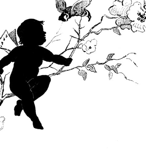 On this page presented 30+ free fairy silhouette printables photos and images free for download and editing. Vintage Fairy Child Silhouette Image! - The Graphics Fairy