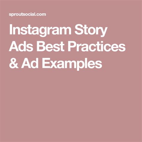 Instagram Story Ads Best Practices And Ad Examples