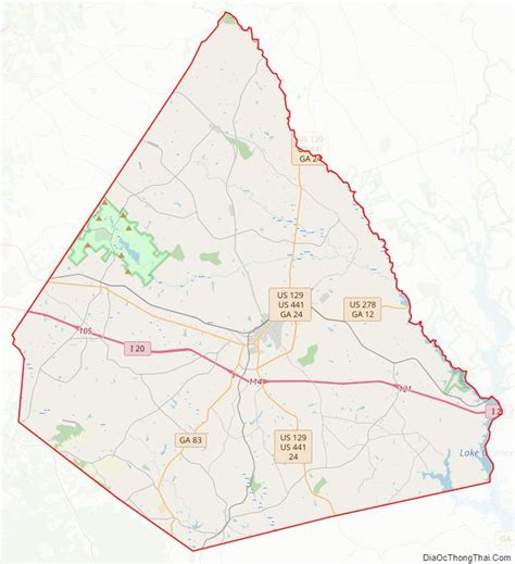 Map Of Morgan County Georgia Địa Ốc Thông Thái