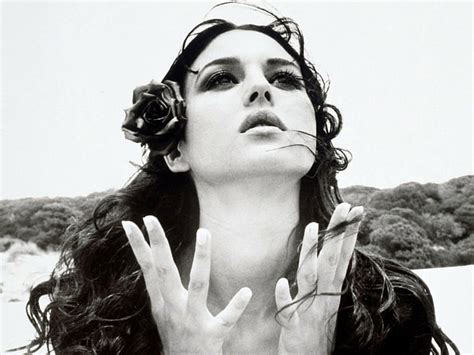 Hd Wallpaper Monica Bellucci Women Actress Model Monochrome Brunette