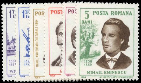 Buy Romania 1643 8 Portraits 1964 Arpin Philately