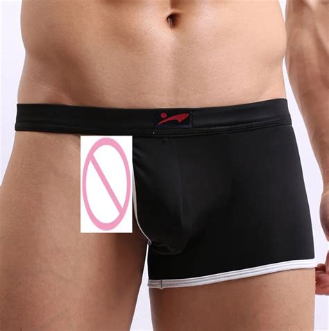 Sexy U Convex Pouch Men Boxers Shorts Bulge Pouch Soft Underpants 1pc Comfy Sexy Solid Homewear