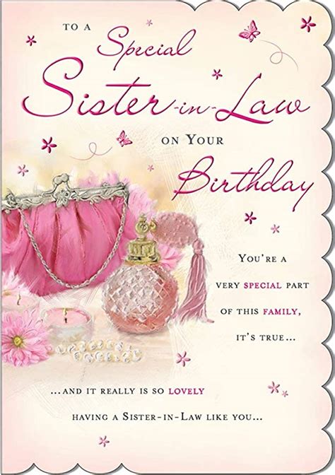 Birthday Card Sister In Law 9 X 6 Inches Regal