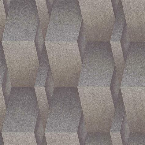 Erismann 3d Effect Geometric Textured Wallpaper Paste The Wall Gold