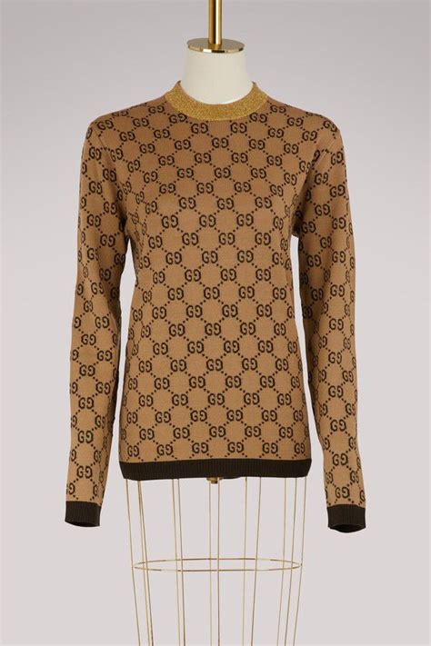 Gucci Gg Jacquard Wool Sweater Fall Sweaters Sweaters For Women Gucci Sweater Contemporary