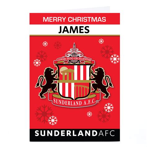 Buy Personalised Sunderland Afc Christmas Card For Gbp 229 Card