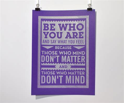 Be Who You Are Dr Seuss Quote Pen Drawn Poster Folksy