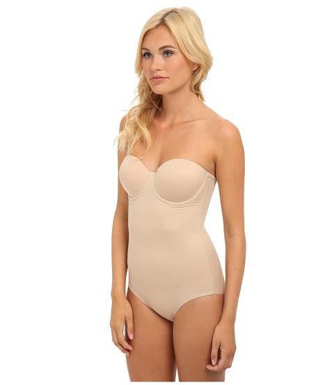 Tc Fine Intimates Strapless Bodybriefer In Nude Natural Lyst