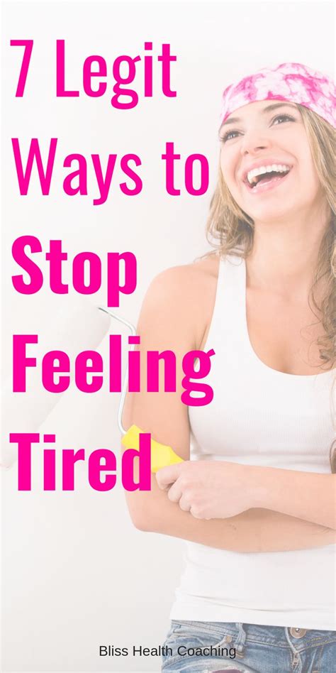 How To Stop Feeling Tired All The Time Health Coach Boost Energy