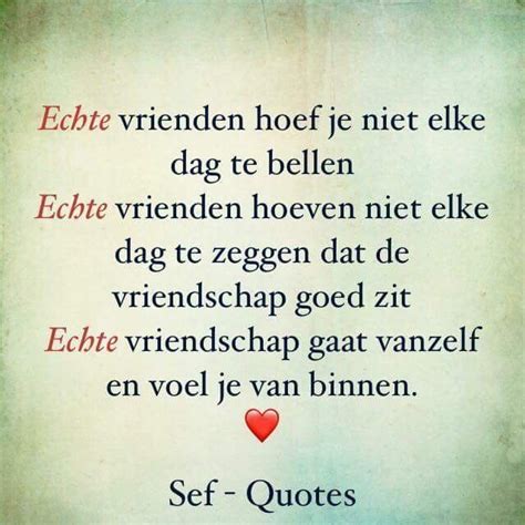 Echte Vriendschap Quote