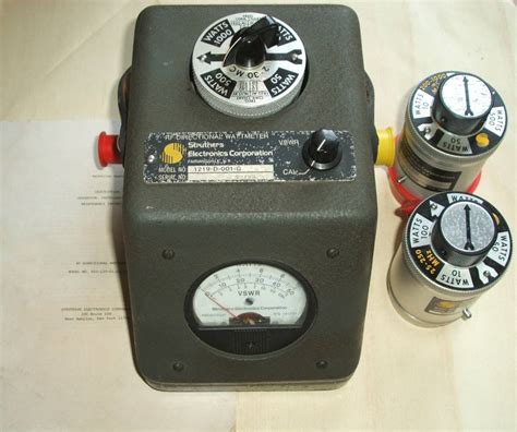 【未使用】struthers Dunn Rf Directional Watt Meter 1219 D 001 G1の落札情報詳細