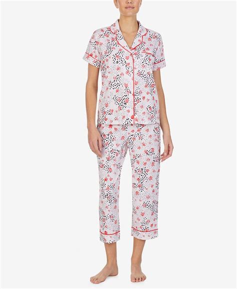 Cuddl Duds Printed Capri Pajama Set Macys