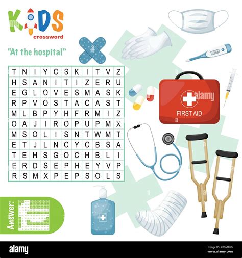 Easy Word Search Crossword Puzzle At The Hospital For Children In