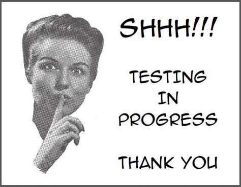 Shhh Testing In Progress Free Printable Classroom Door Sign