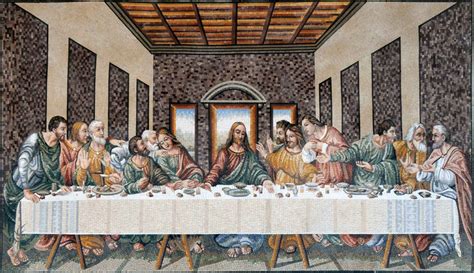 Leonardo Da Vinci Last Supper Reproduction Mosaic