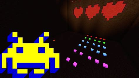Minecraft SPACE INVADERS YouTube