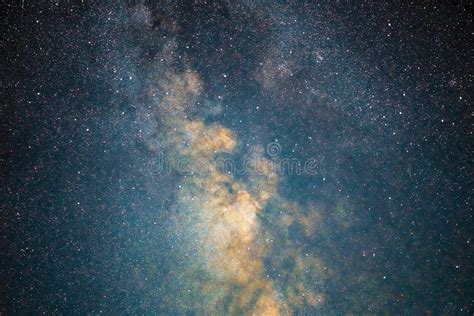 Milky Way Galaxy Stars Space Dust In The Universe Long Exposure