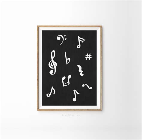 Piano Print Printable Music Wall Art Music Notes Poster Etsy Uk